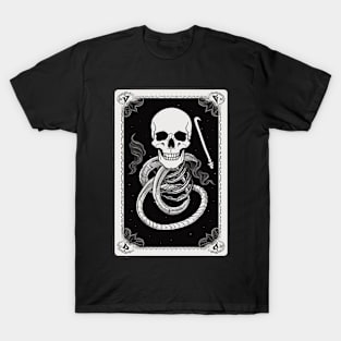 Skull Tarot Card Reader Astrology Occult T-Shirt